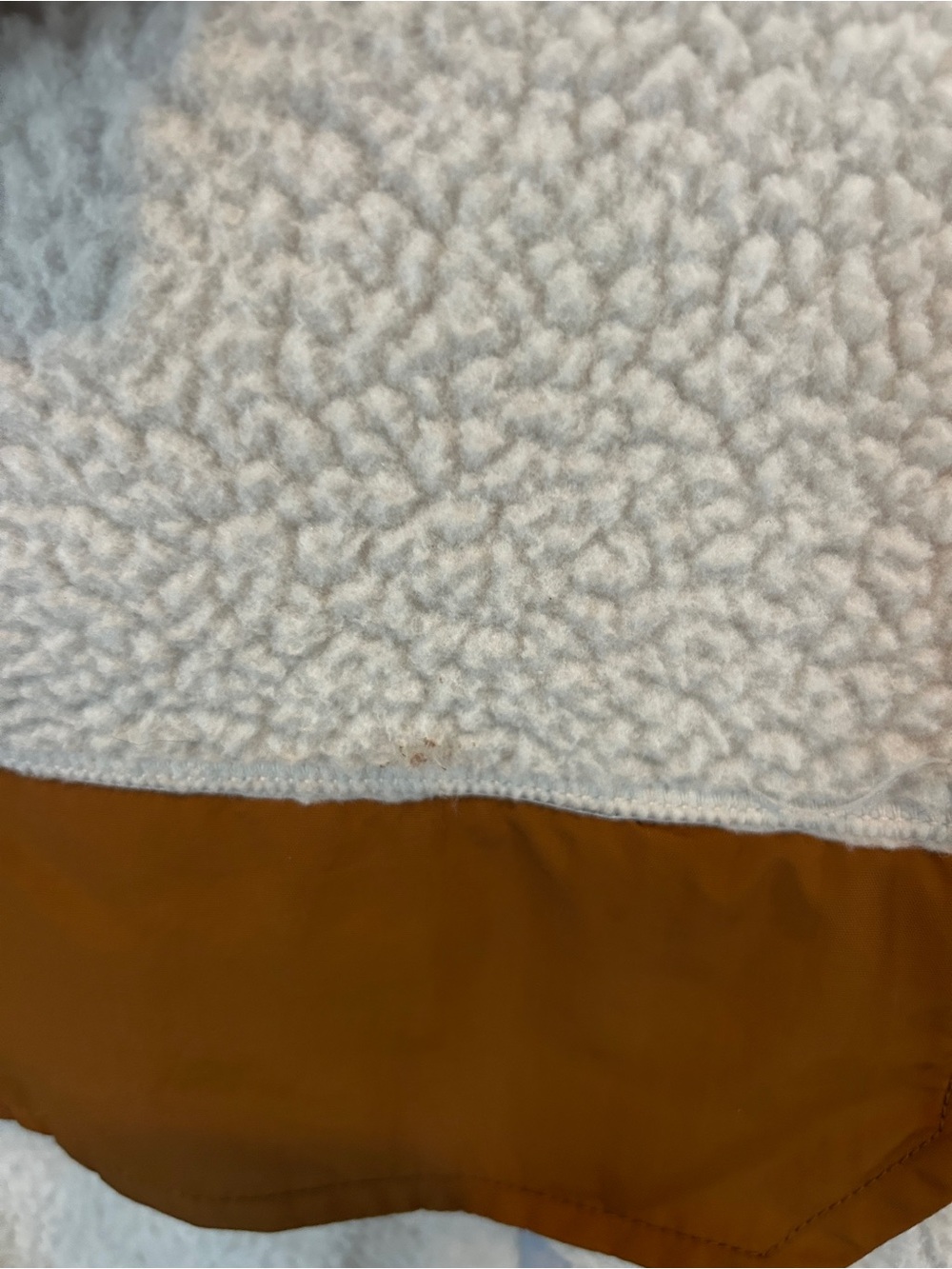 Carhartt Women XL Sherpa Fleece Pullover Cream Brown 104922 Relaxed Fit - Picture 11 of 12